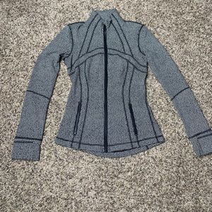 Lululemon Define Jacket Teeny Tooth White Black